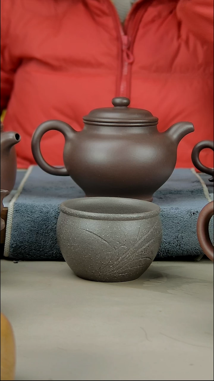 茶壶紫砂掇只底槽清加一个杯子