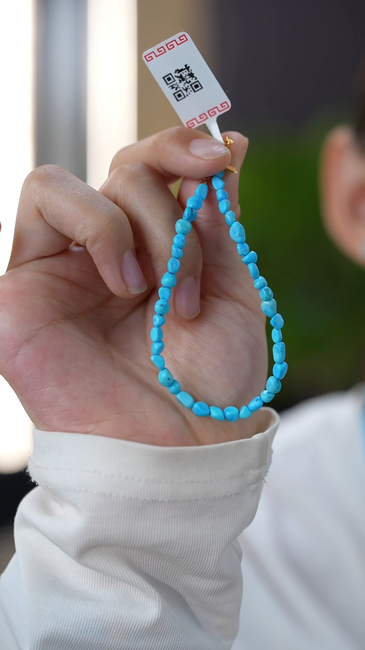 未镶嵌绿松石手链秒拍号1