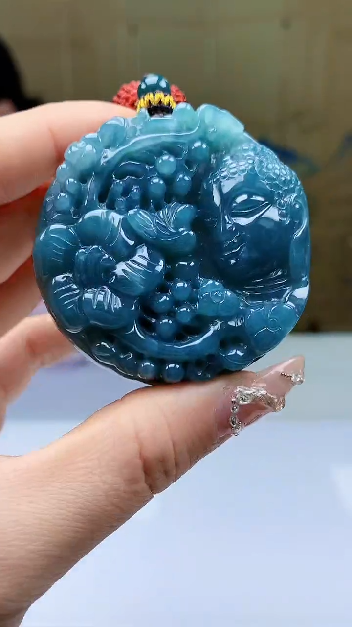 【闪购商品】定制翡翠未镶嵌4902ty-毛货挂件163