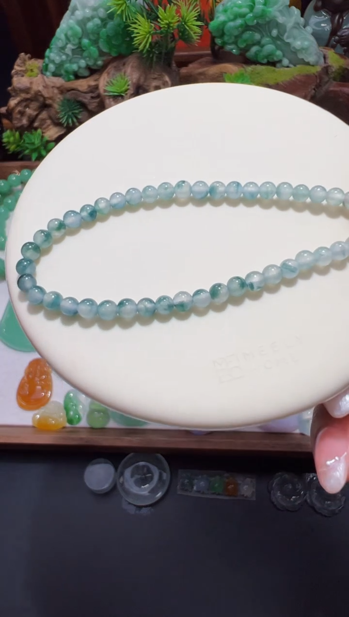 未镶嵌手链翡翠4mm单圈