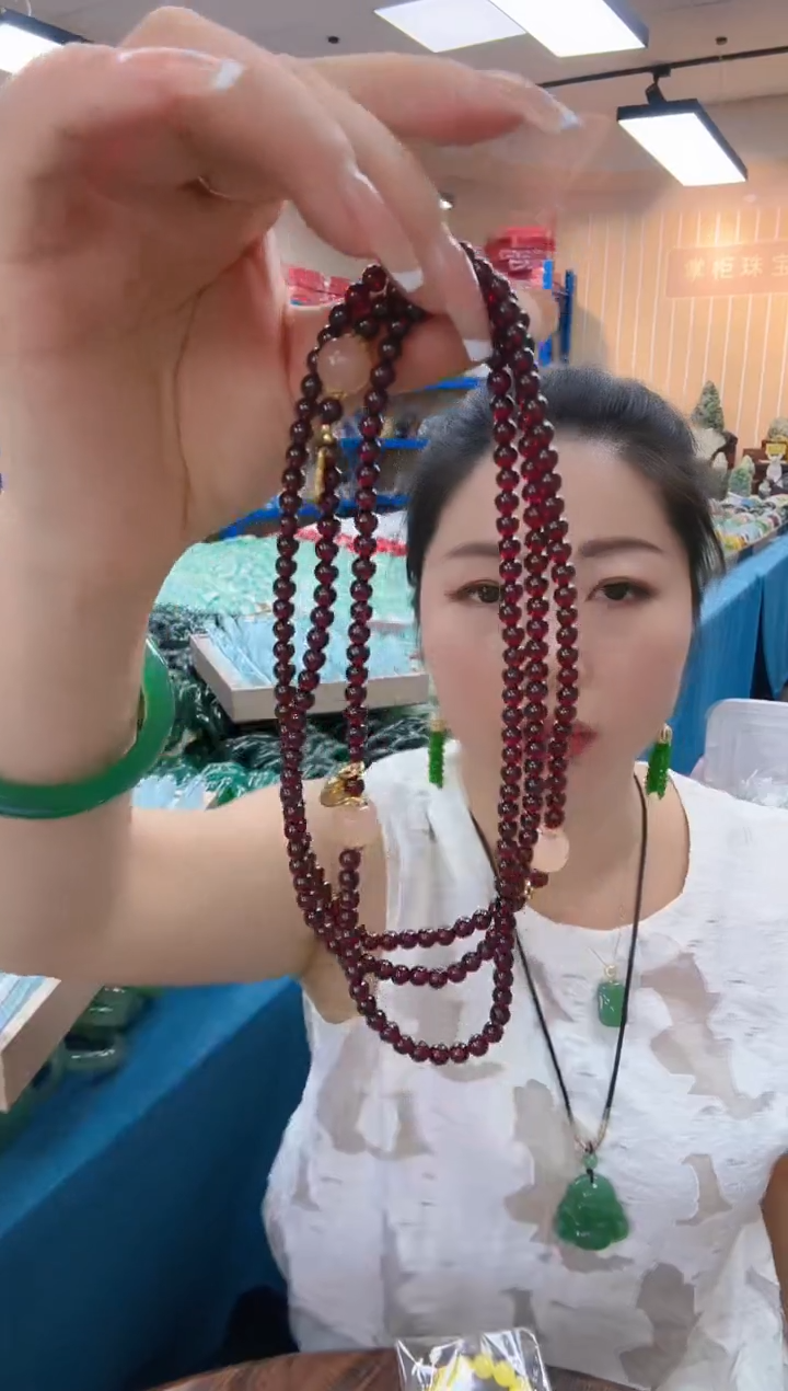 手链未镶嵌石榴石石榴石双圈发一条