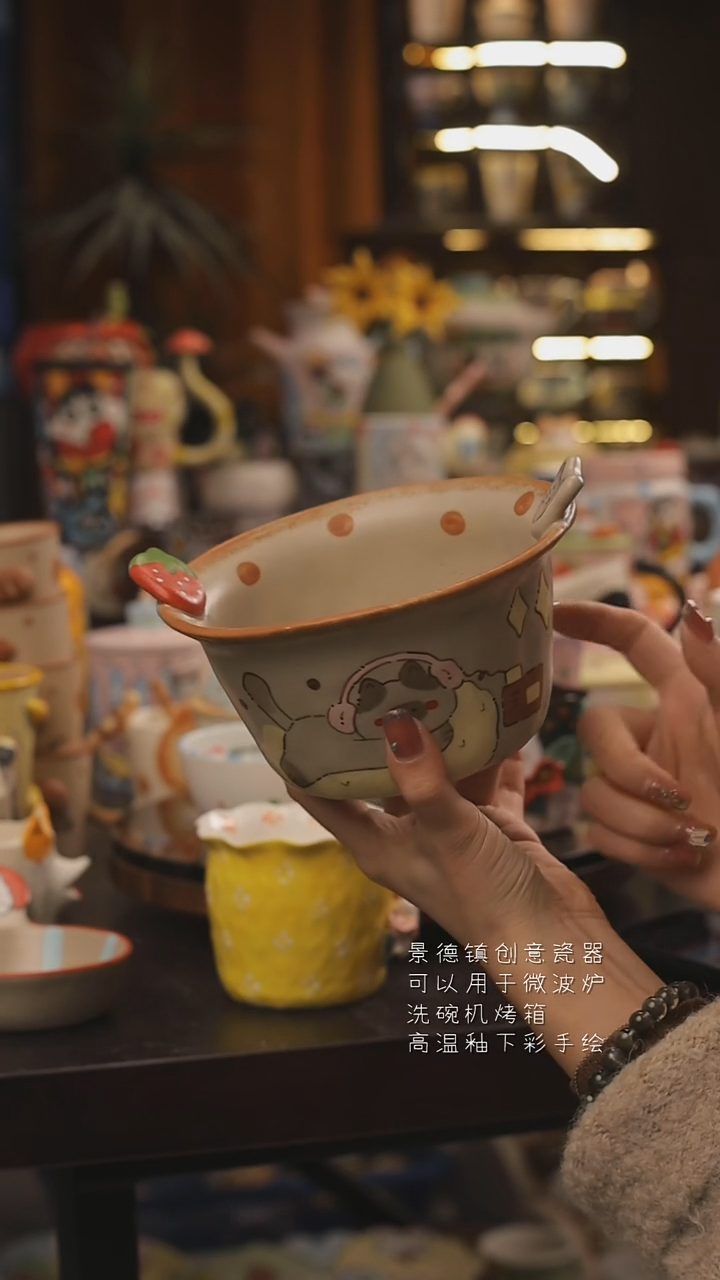 景德镇釉下彩绘设计师款式陶瓷