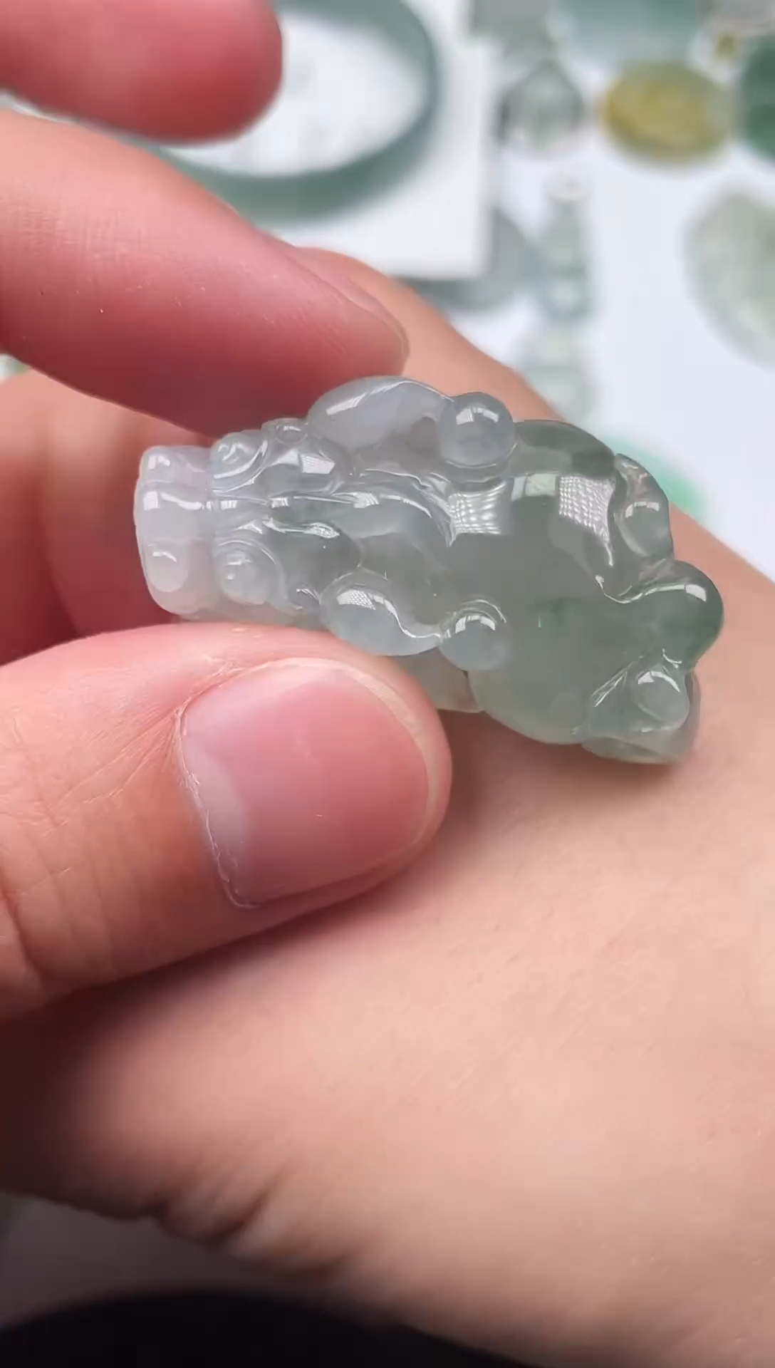 颈饰未镶嵌翡翠天然翡翠A货