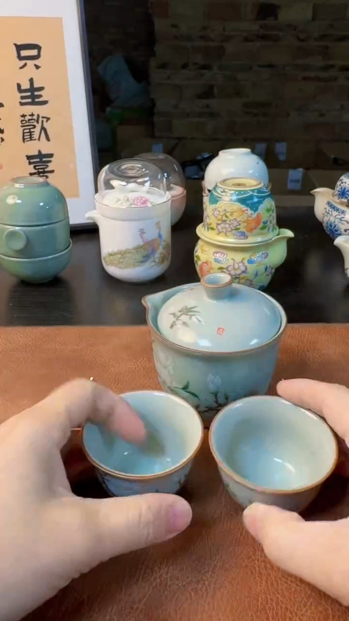 【闪购商品】杯德化白瓷，快客茶具