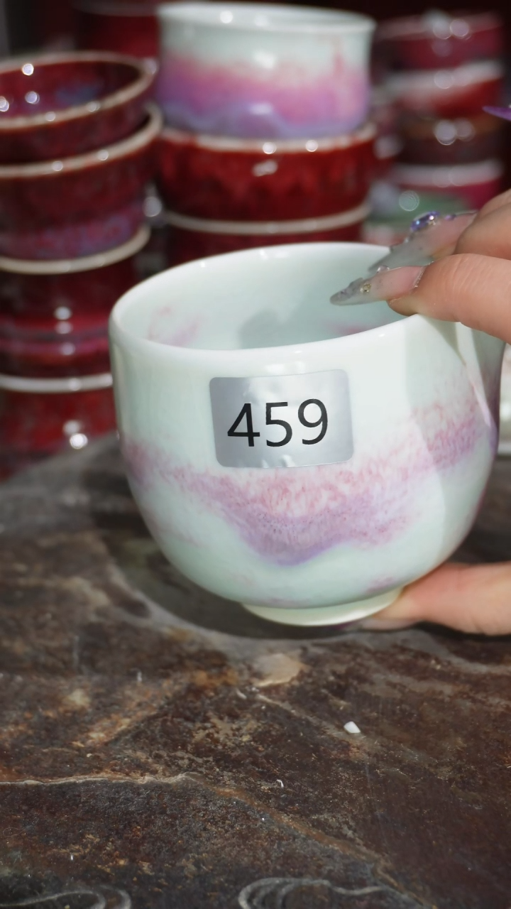 摆件陶精品窑变钧瓷茶器