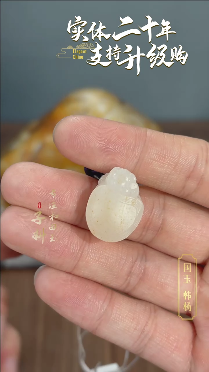 【闪购商品】和田玉挂件未镶嵌新疆和田白玉龙龟