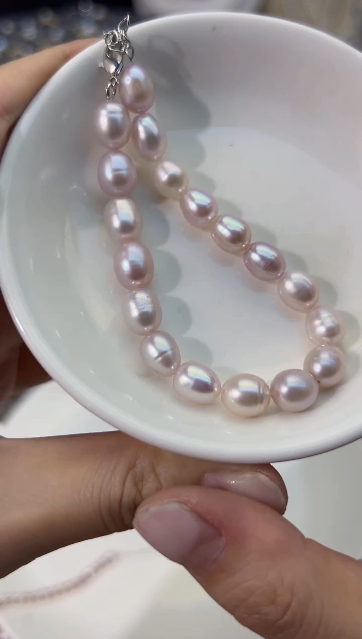 【闪购商品】淡水珍珠12未镶嵌手链*强光珍珠手链8mm