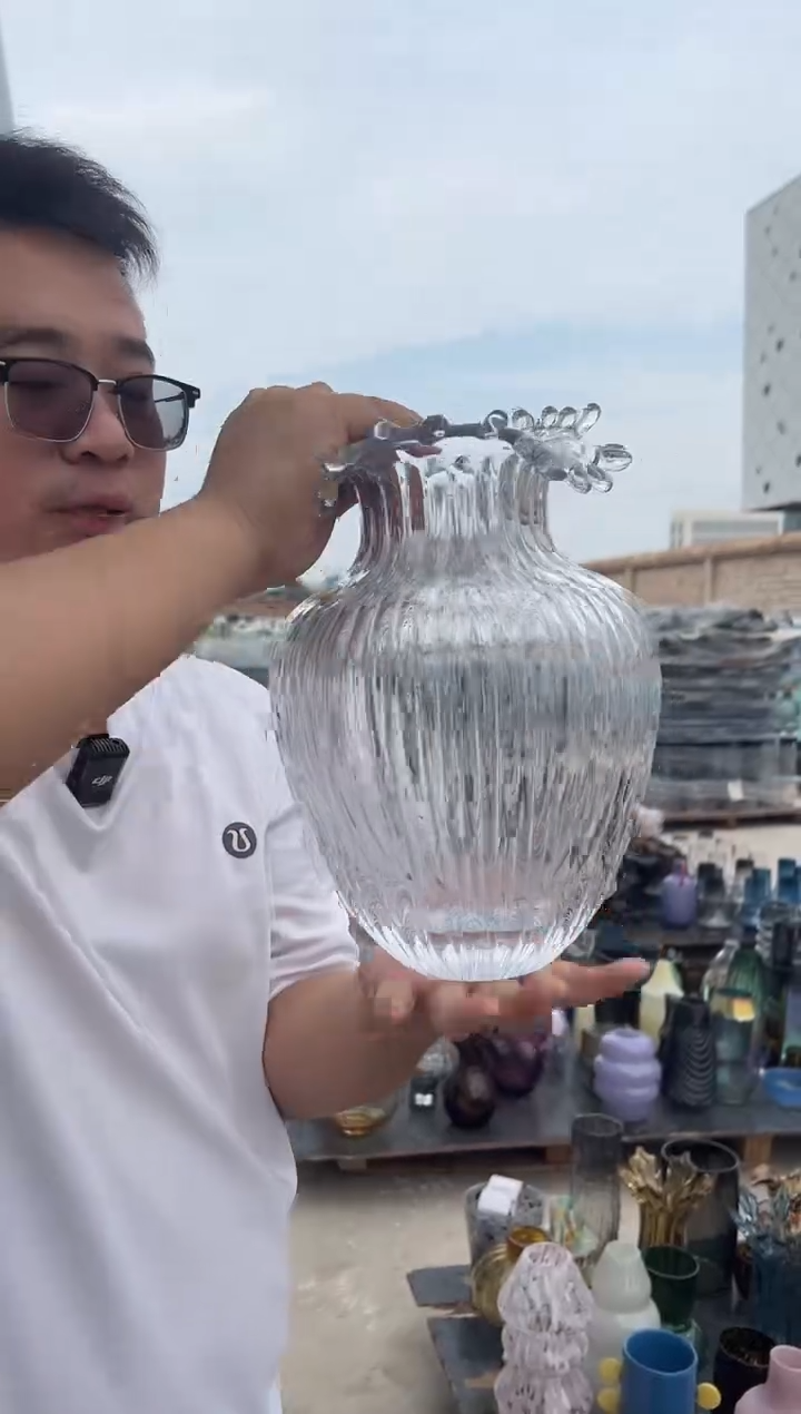 玻璃花瓶用于客厅桌面插花装饰