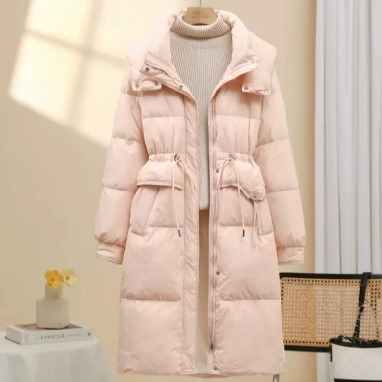 女长款连帽羽绒服百搭秋冬宽松保暖网红女装加厚时尚