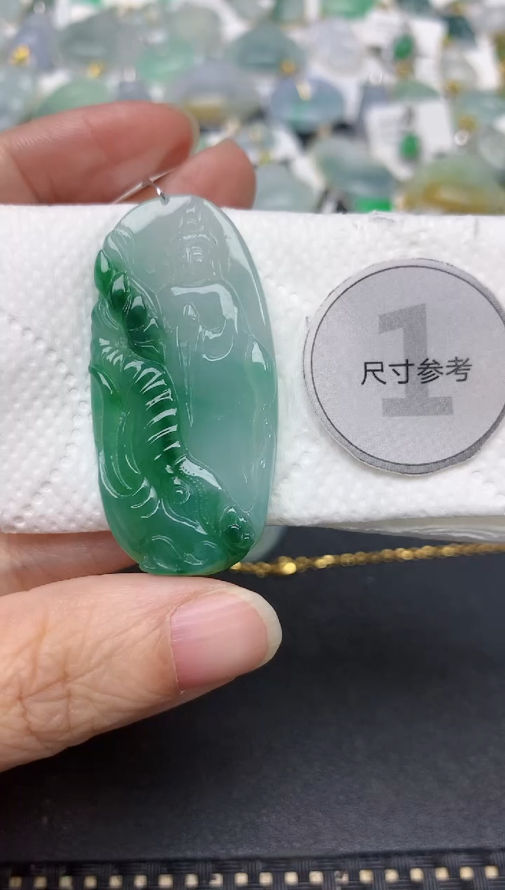 颈饰未镶嵌翡翠天然缅甸A货翡翠
