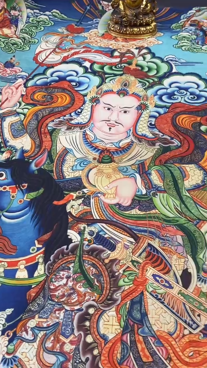 卷轴画王姬藏传唐卡艺术品