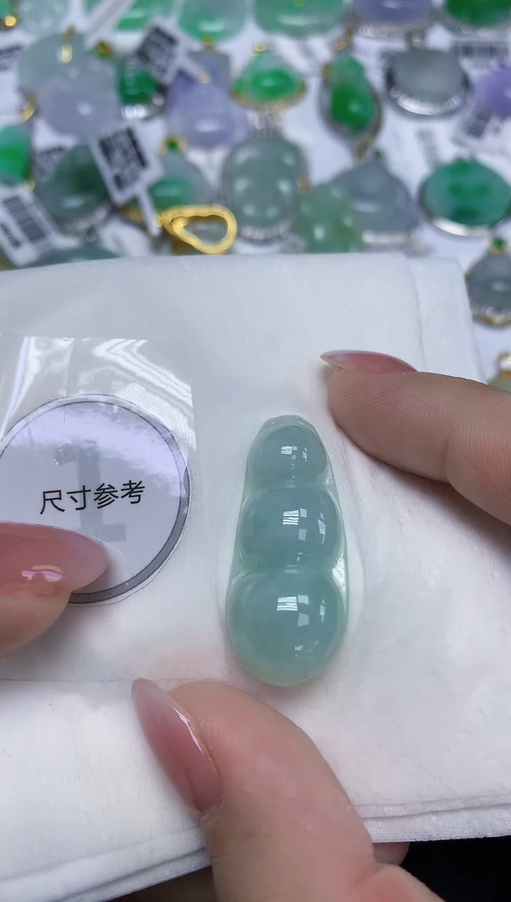 颈饰未镶嵌翡翠天然缅甸翡翠A货百元以上9元证书费自理