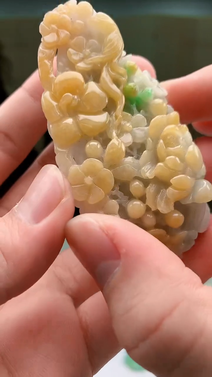 【闪购商品】定制翡翠未镶嵌4829bb-毛货挂件82