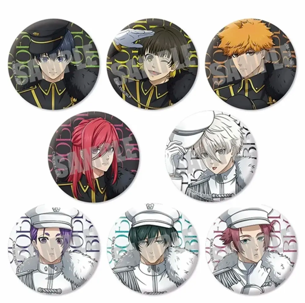 蓝色监狱蓝锁 黑白军服吧唧徽章（默认代拆，未成年禁止下单）