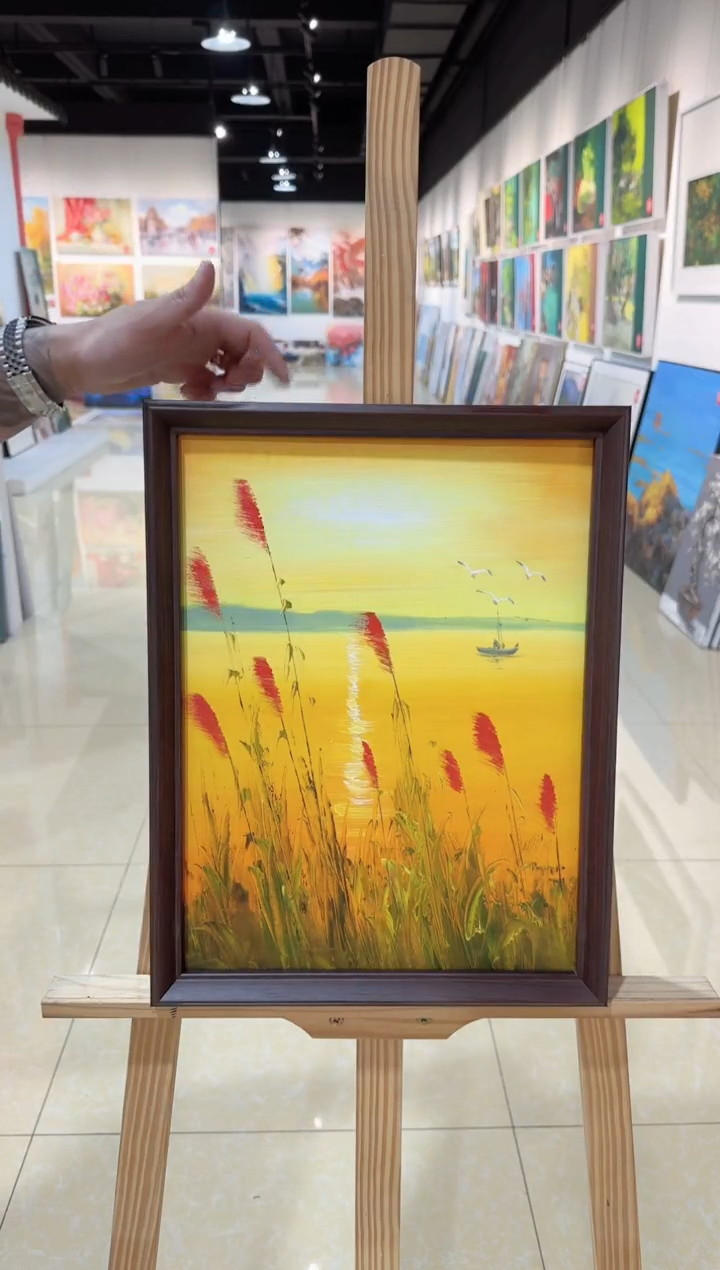 精品手绘油画作品《风景》30*40外