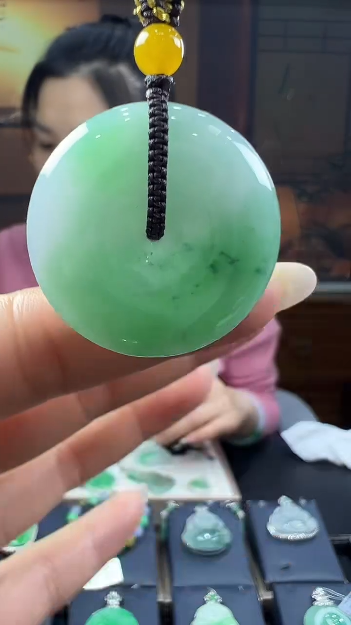 未镶嵌挂件翡翠平安扣