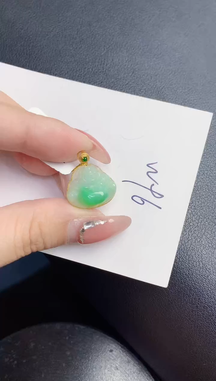 【闪购商品】翡翠颈饰18K金镶嵌000000000