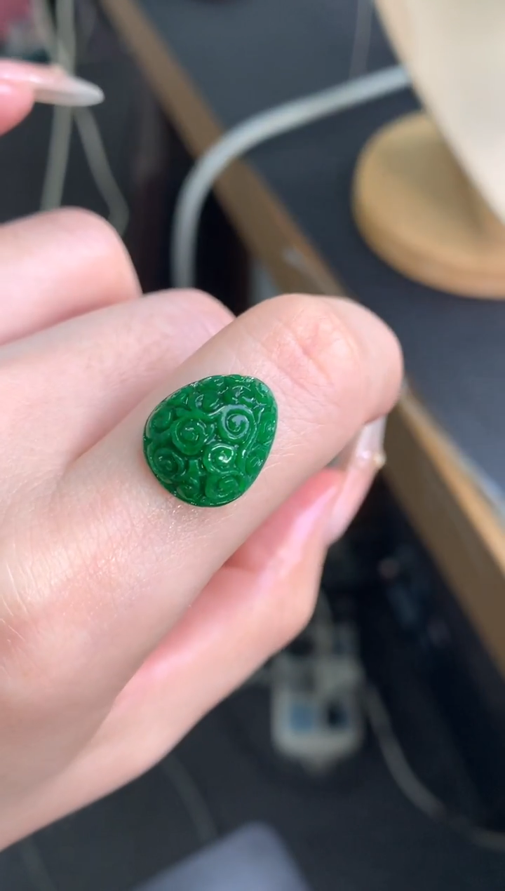 未镶嵌定制翡翠福贝