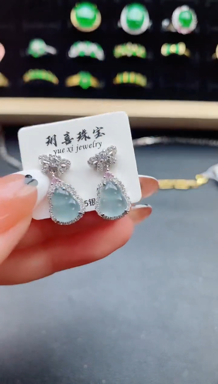 【闪购商品】翡翠戒指银S925镶嵌2132