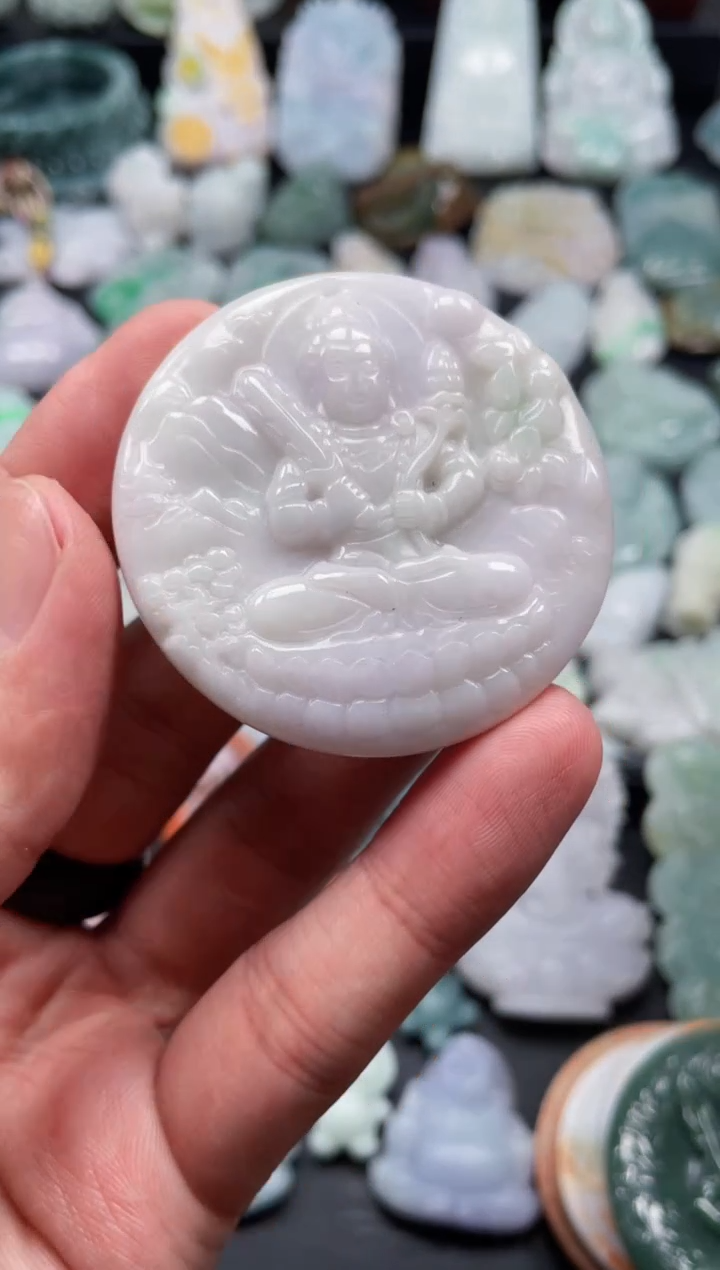 翡翠未镶嵌颈饰天然翡翠a货