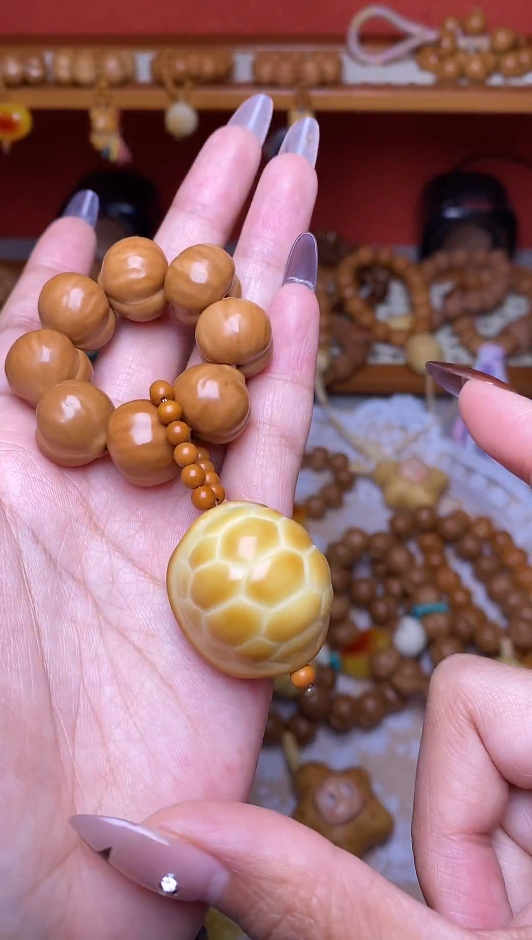 手串猴头核桃全品无暇屁桃➕大富甲手捻