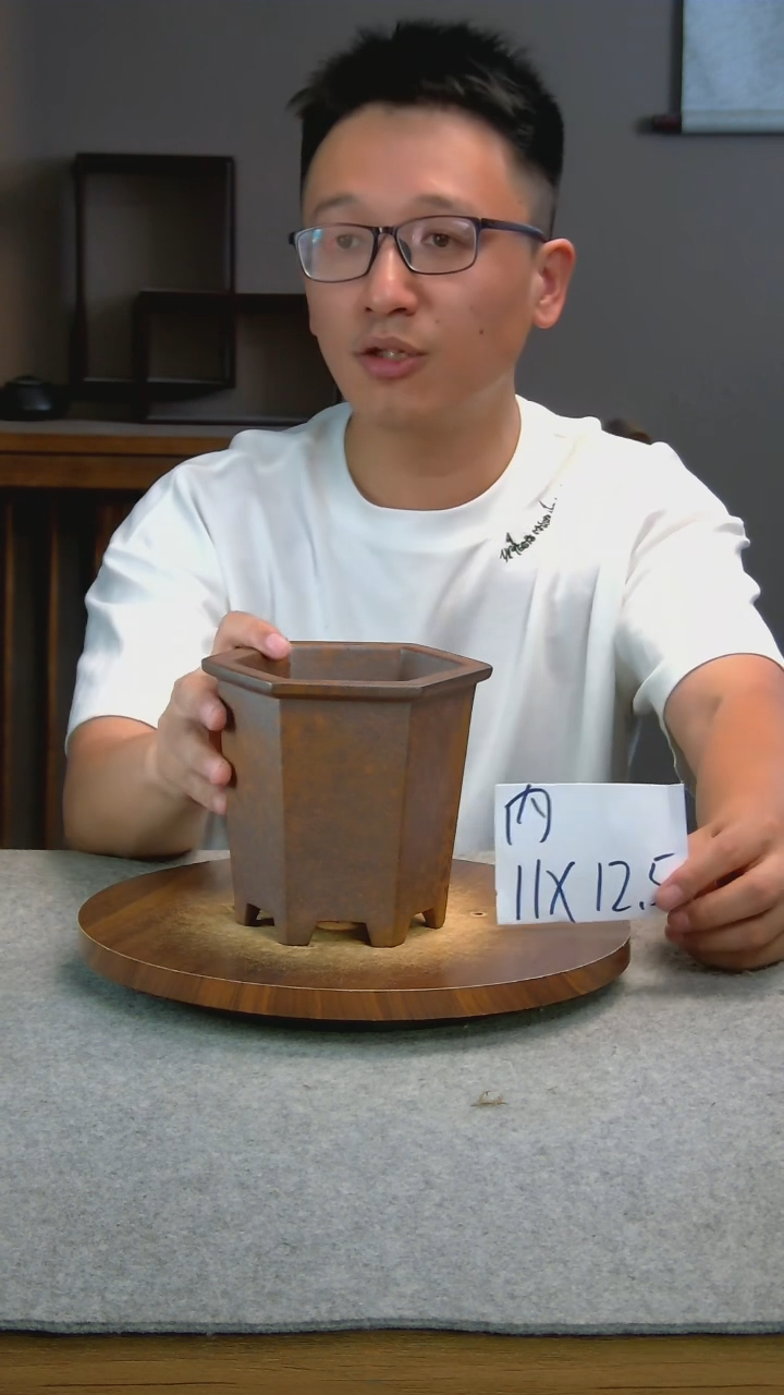 N13艾砂宜兴紫砂花盆