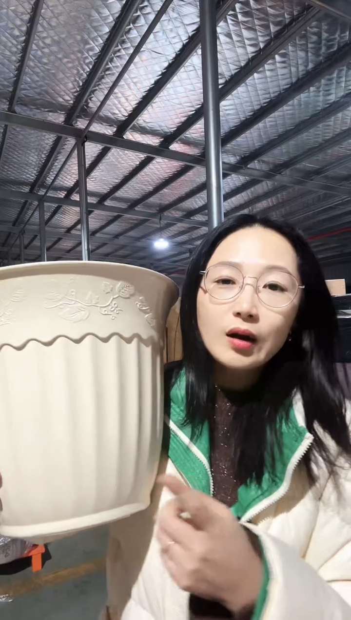 【闪购商品】塑料RPN15盆3只装米色无托