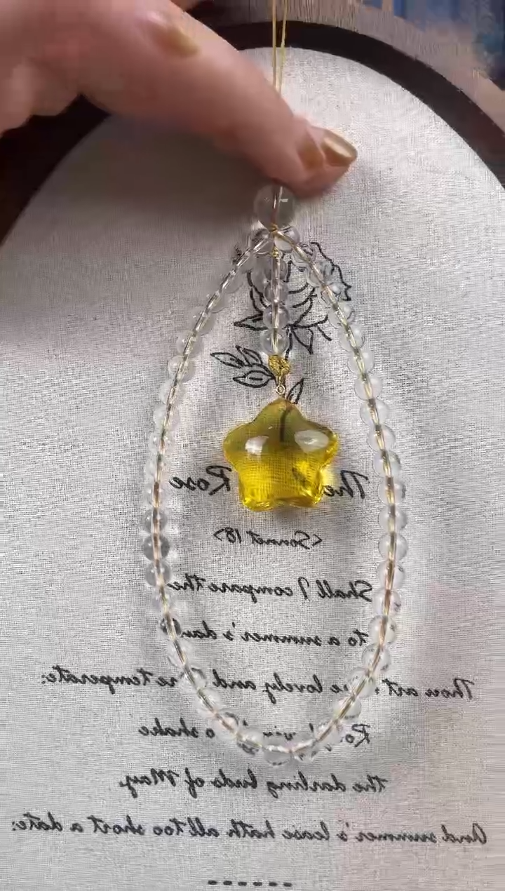 18K金镶嵌手链水晶手机链