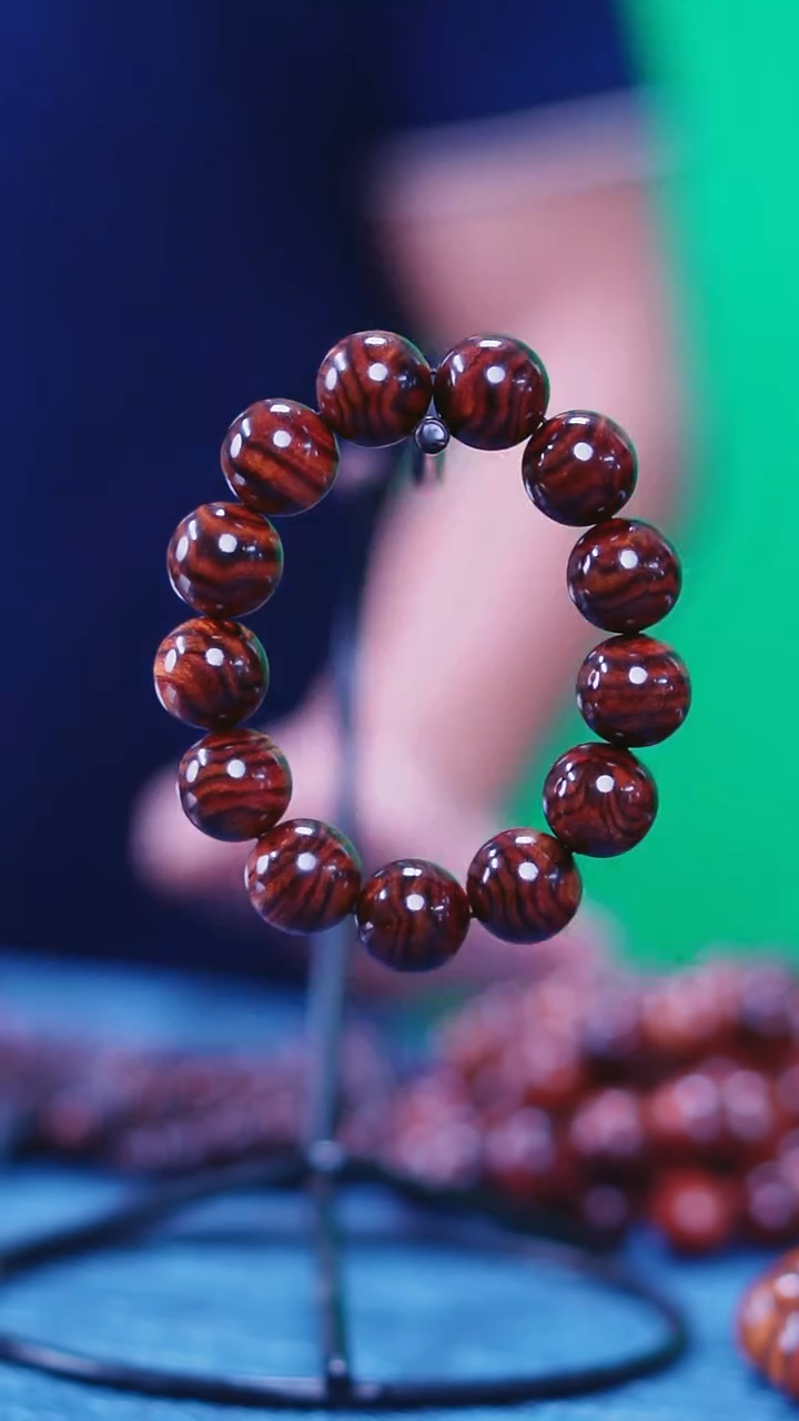 黄花梨/降香黄檀海南黄花梨山料紫油梨1.8手串