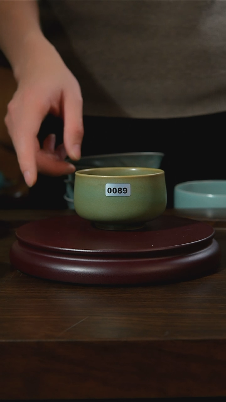 杯子瓷098禅定汝州原产地原矿仿古老釉q