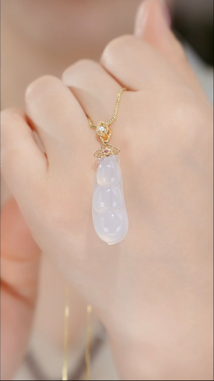 银S925镶嵌吊坠(赠链)玛瑙/玉髓碧华/S925银/多样性发/TGD470