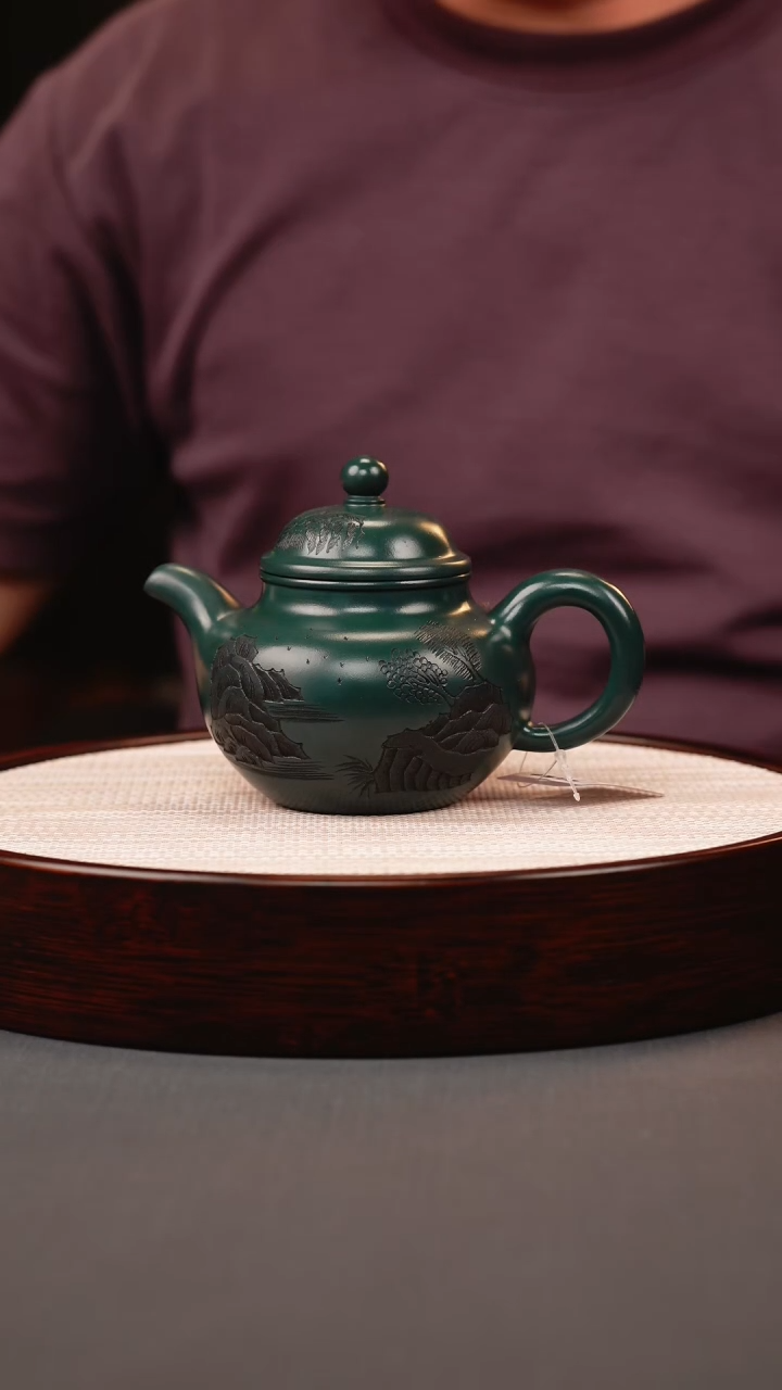 茶壶紫砂九林君子兰掇球