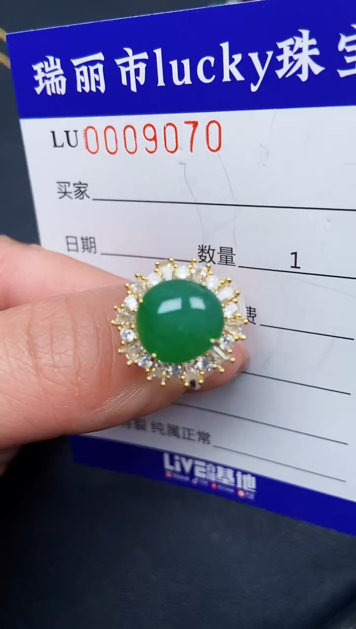 【闪购商品】翡翠颈饰银S925镶嵌9070