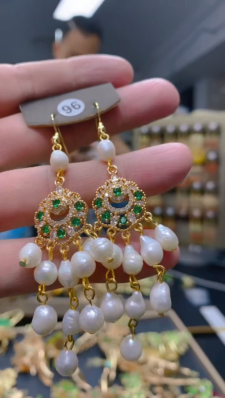 【闪购商品】淡水珍珠耳饰合金0215珍珠饰品