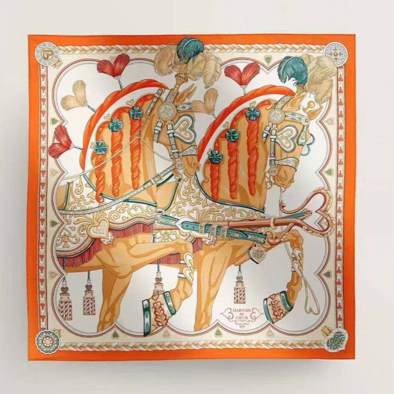 99新 Hermes/爱马仕 海囤J/爱马仕/丝巾/my50313