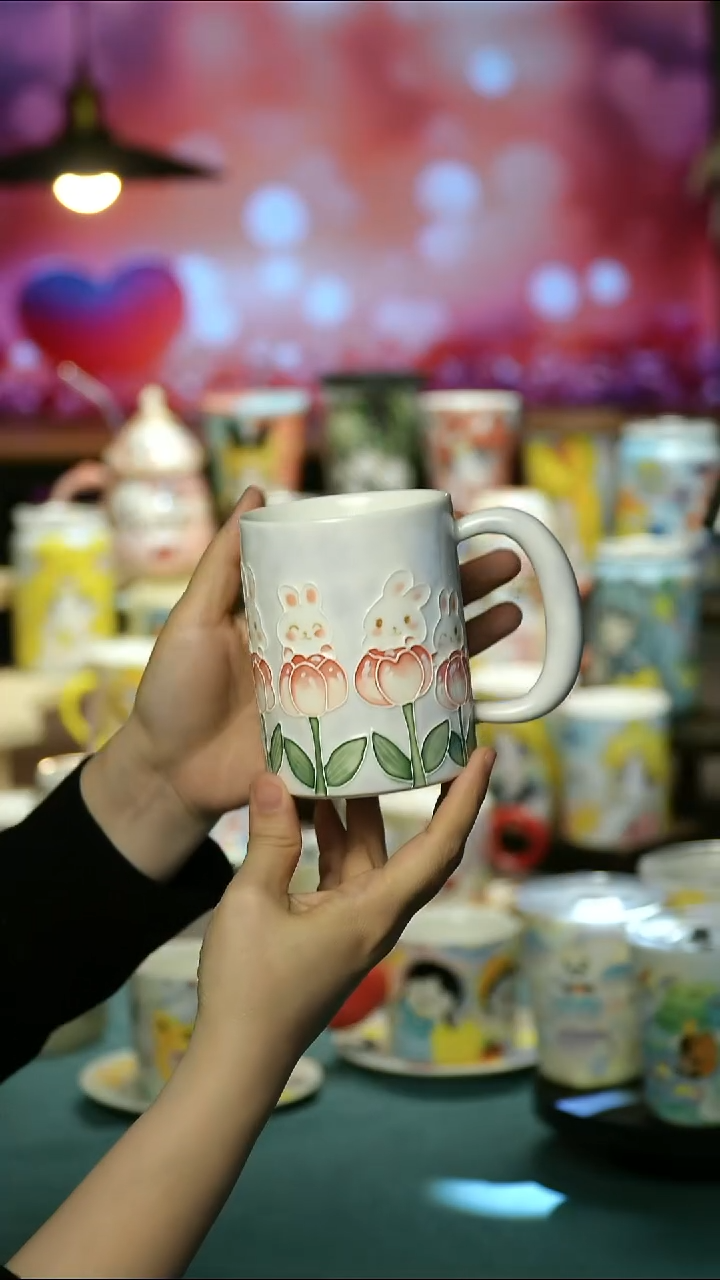 景德镇陶瓷手作杯&A650