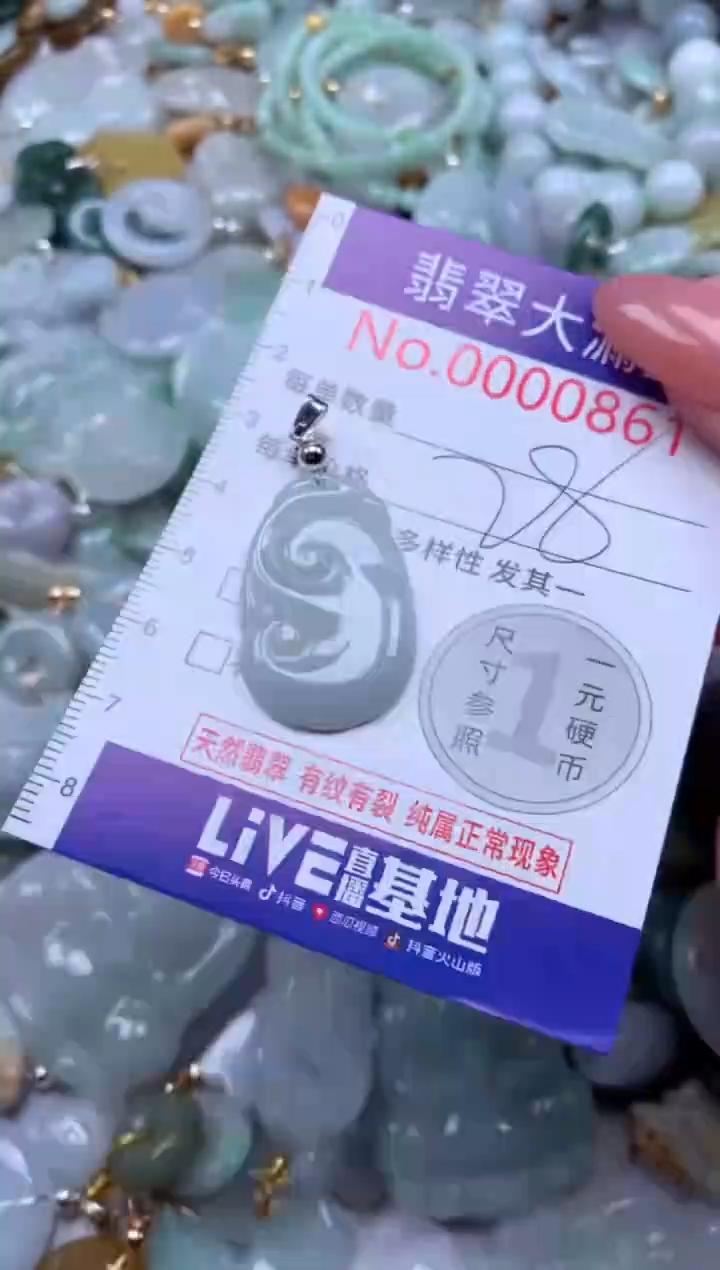 翡翠未镶嵌吊坠(不含链)861