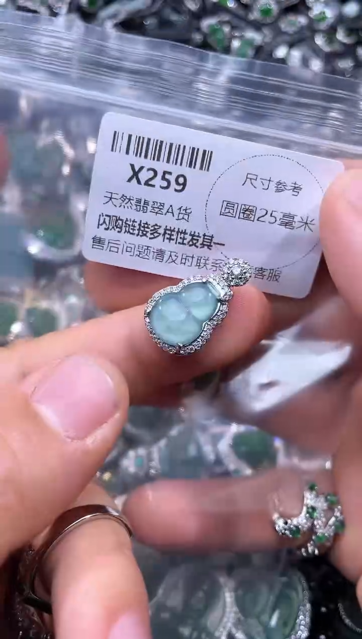 【闪购商品】翡翠颈饰未镶嵌X259吊坠