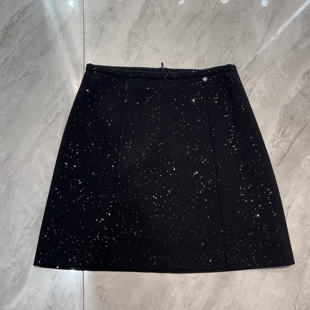 [ W i F i ]8861时尚小香风高腰星空a字半身裙春装新款洋气时尚