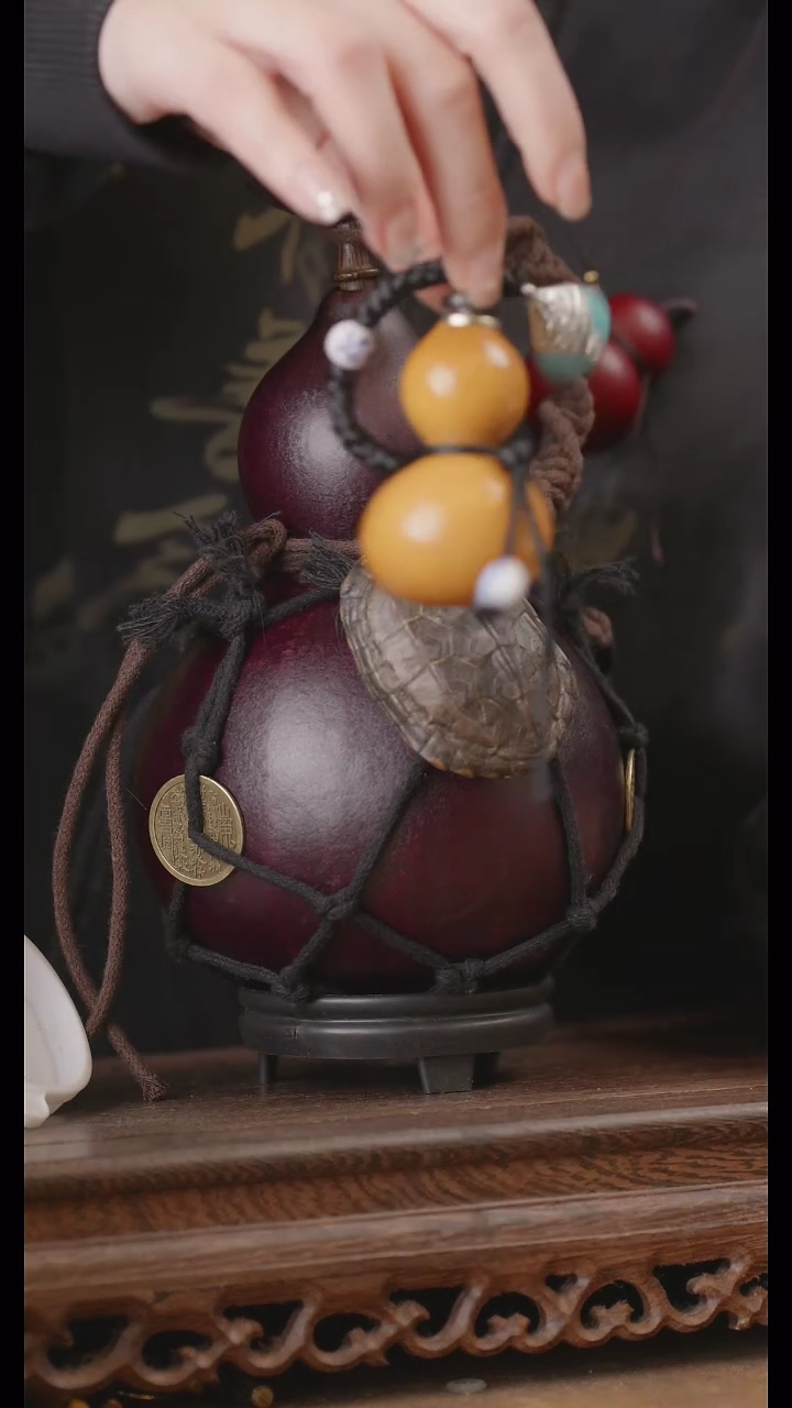 【闪购商品】361号精品天然大漆工艺防渗内胆酒葫芦~