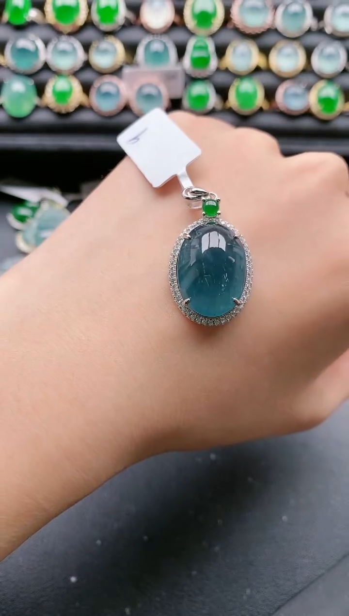 【闪购商品】翡翠戒指银S925镶嵌111111