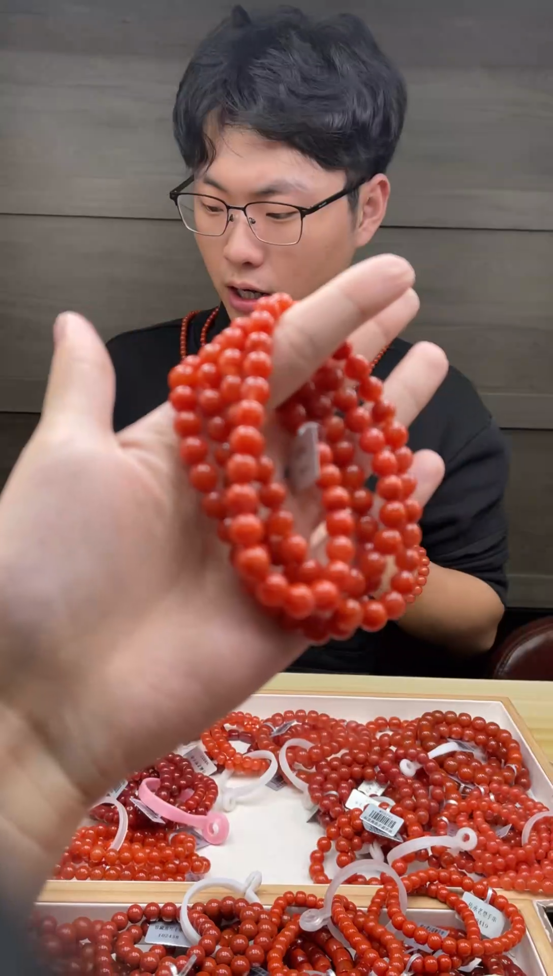 合金手链南红玛瑙108多样性发一7mm多样性发一