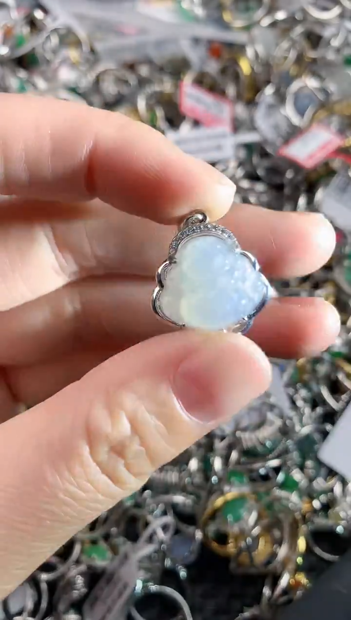 银S925镶嵌戒指翡翠10                  3