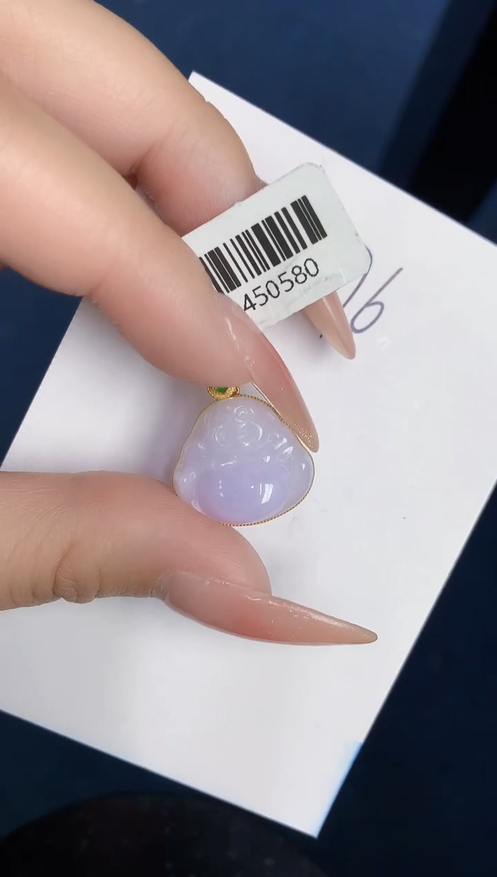 【闪购商品】翡翠颈饰18K金镶嵌000000000