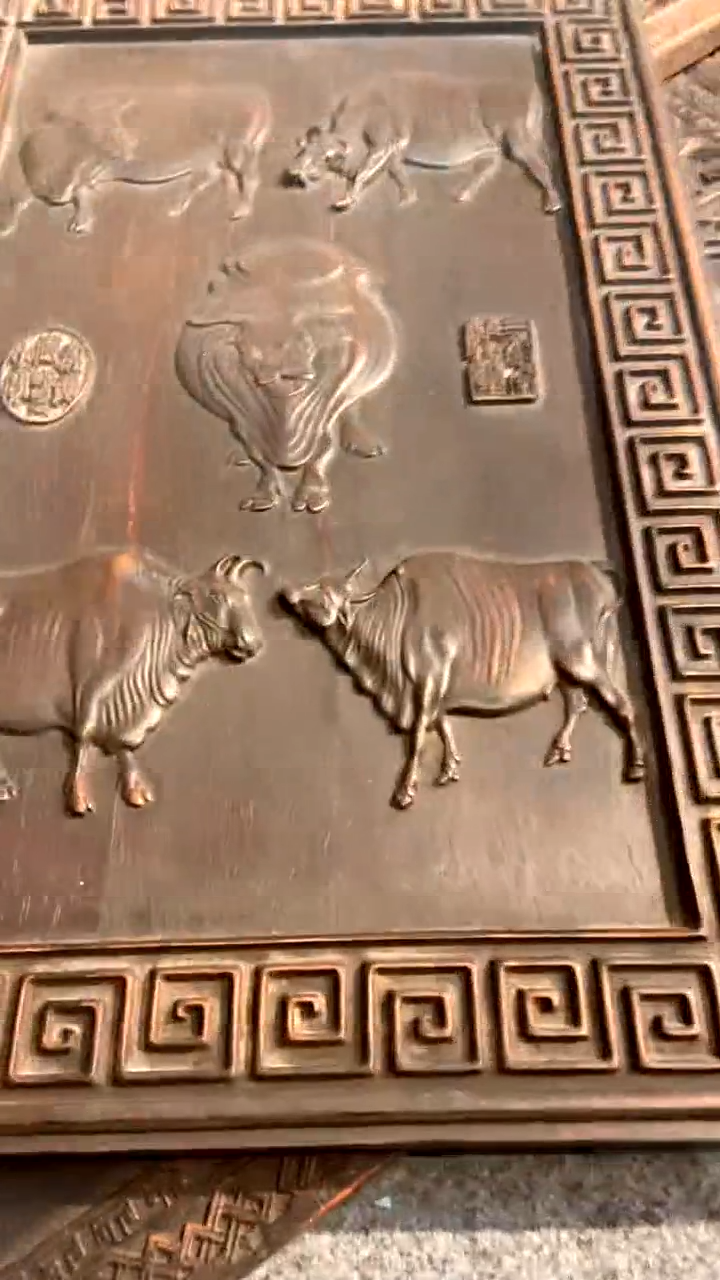 【闪购商品】木A紫檀雕刻板一物一拍以直播间为准