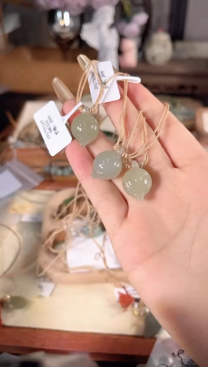 项链未镶嵌和田玉多样性发其一孤品默认微瑕