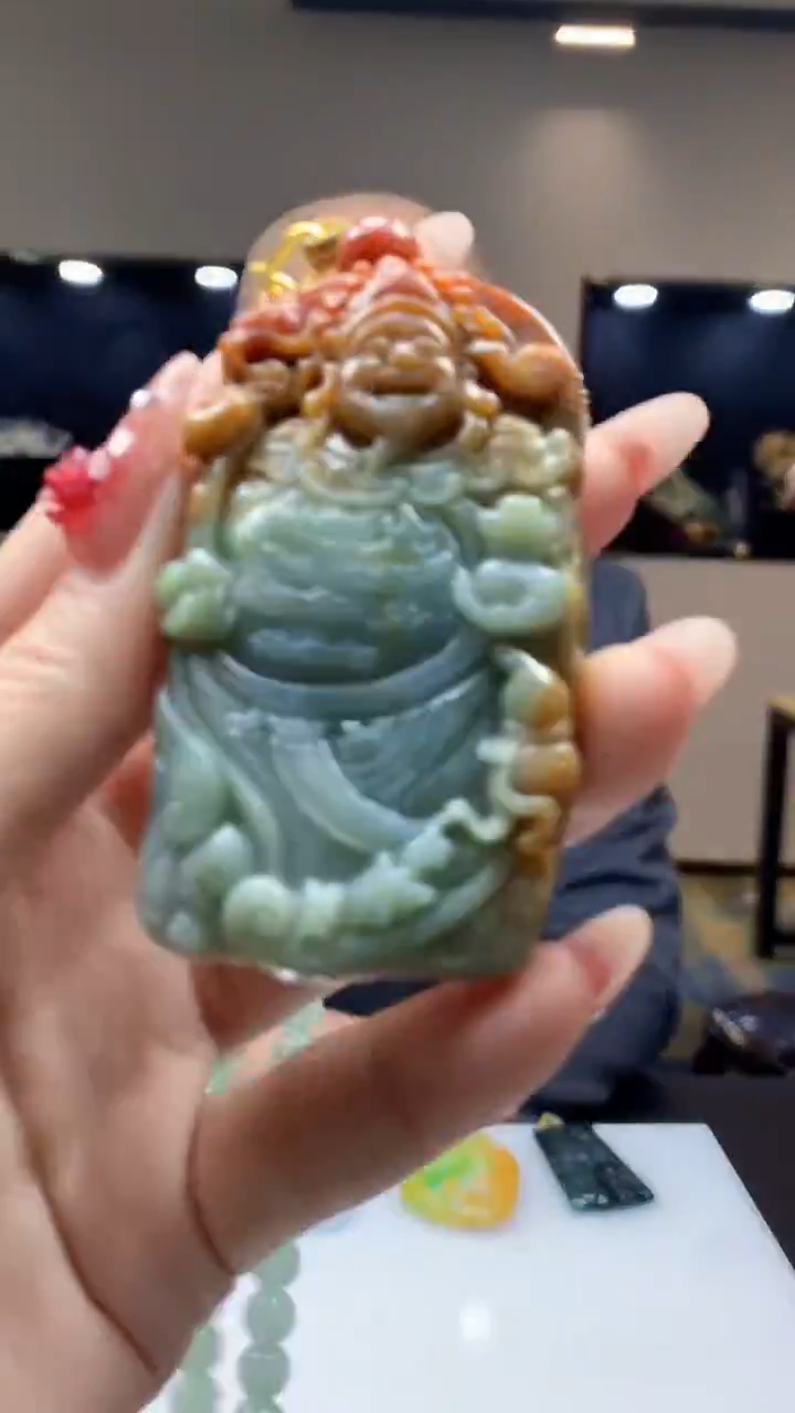 【闪购商品】定制翡翠未镶嵌1030ry-毛货挂件赠珠链34