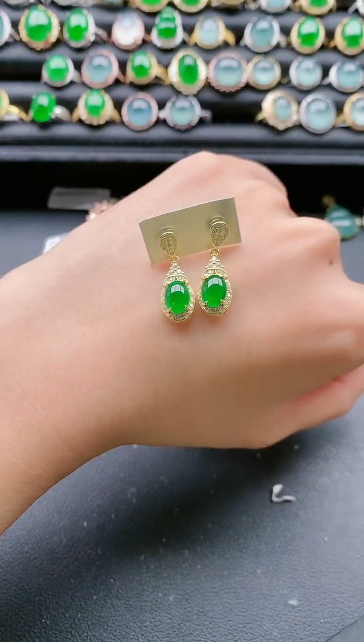 【闪购商品】翡翠戒指银S925镶嵌111111111