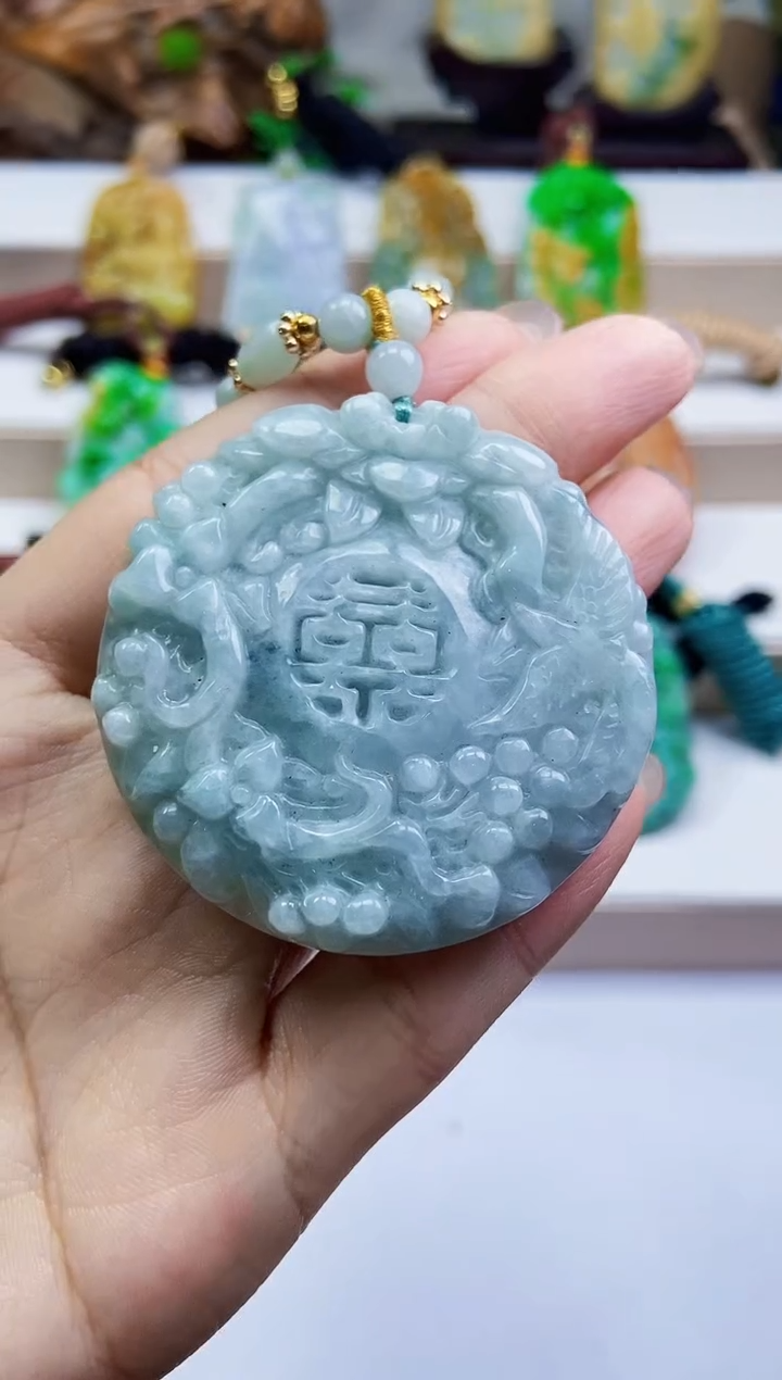 颈饰未镶嵌翡翠翡翠A货