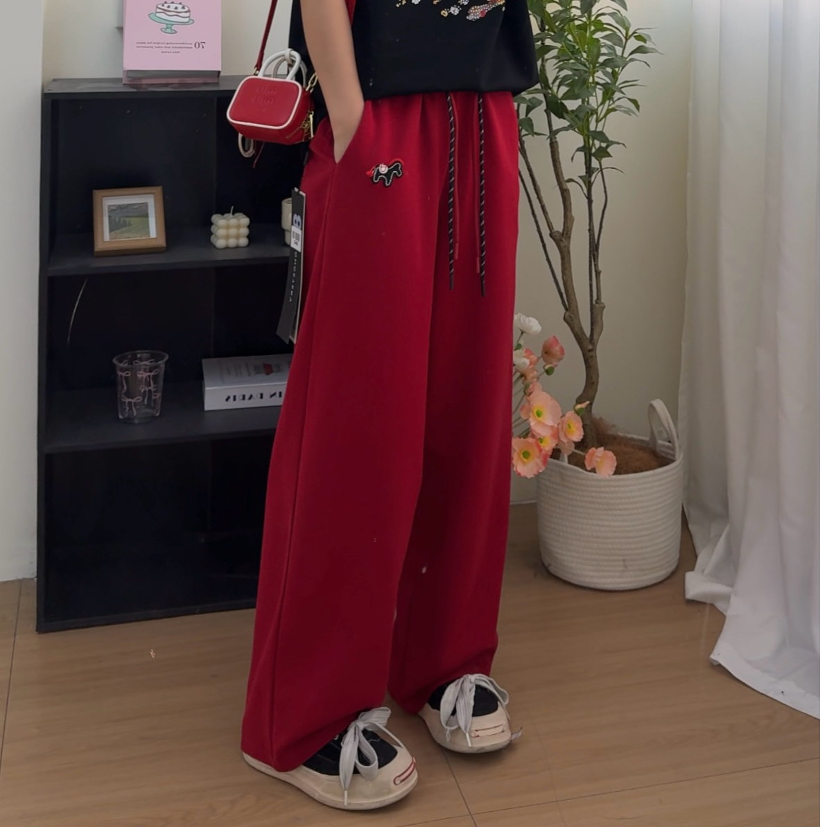 【暖暖裤子】2026春款新款宽松阔腿设计款长裤